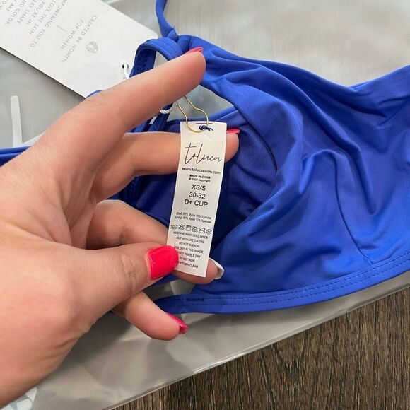 NWT Toluca Amina Bikini Top Waist Wrap Triangle Hydra Size XS/S - Picture 4 of 6